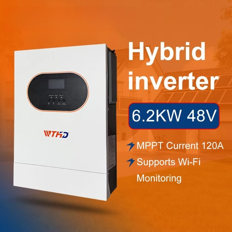 Off Grid Solar Inverter 48V 6000W - محول طاقة شمسي هجين أحادي الطور
