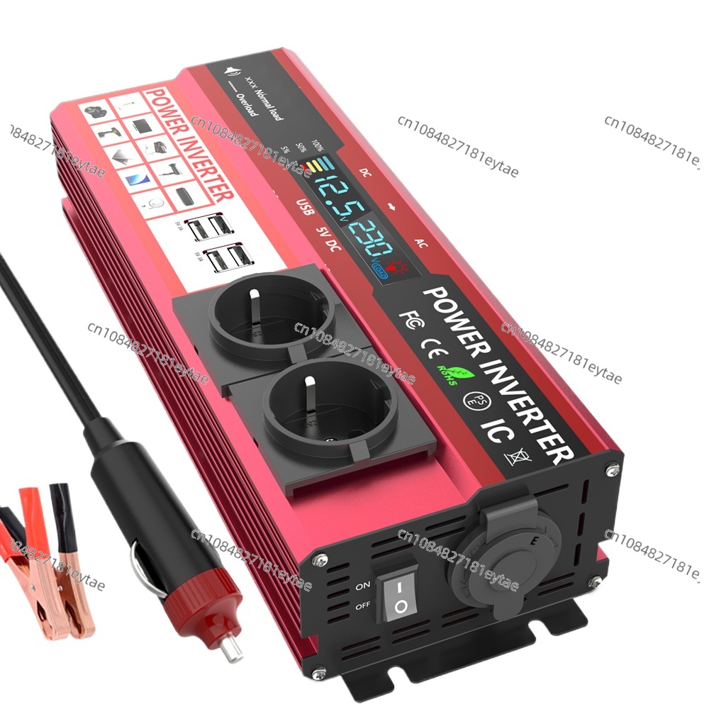 Power Inverter 12V 220V 4000W Continuous - محول طاقة من 12 فولت إلى