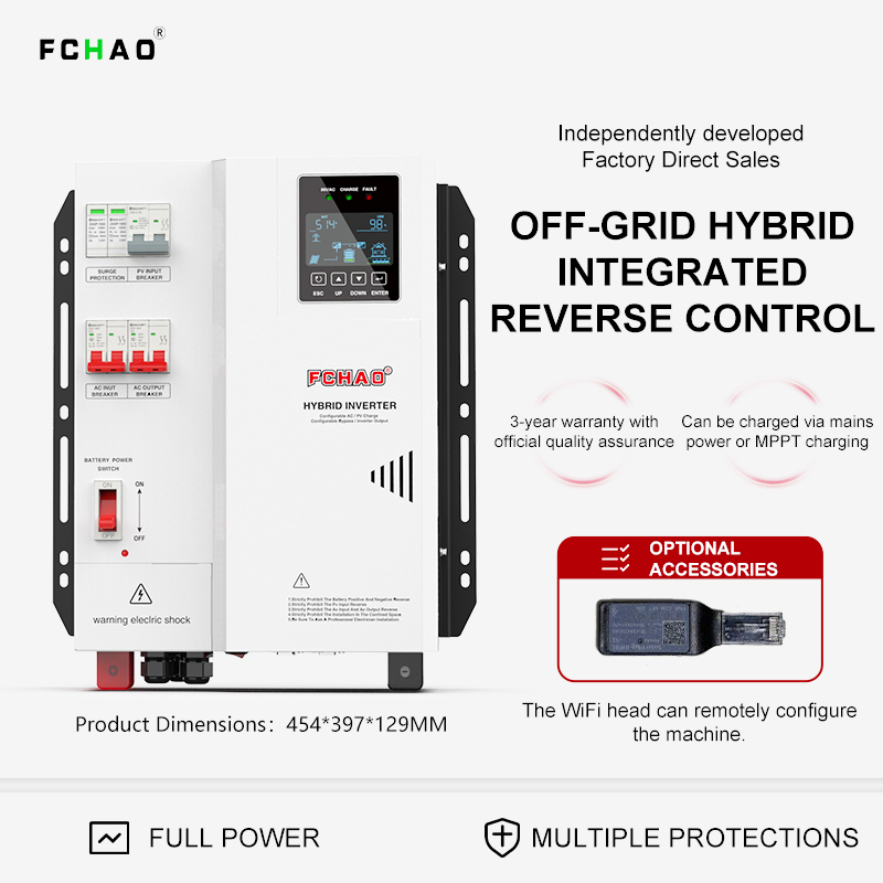Hybrid Solar Inverter 5.5Kw Mppt 48V - محول طاقة شمسي هجين من Fchao