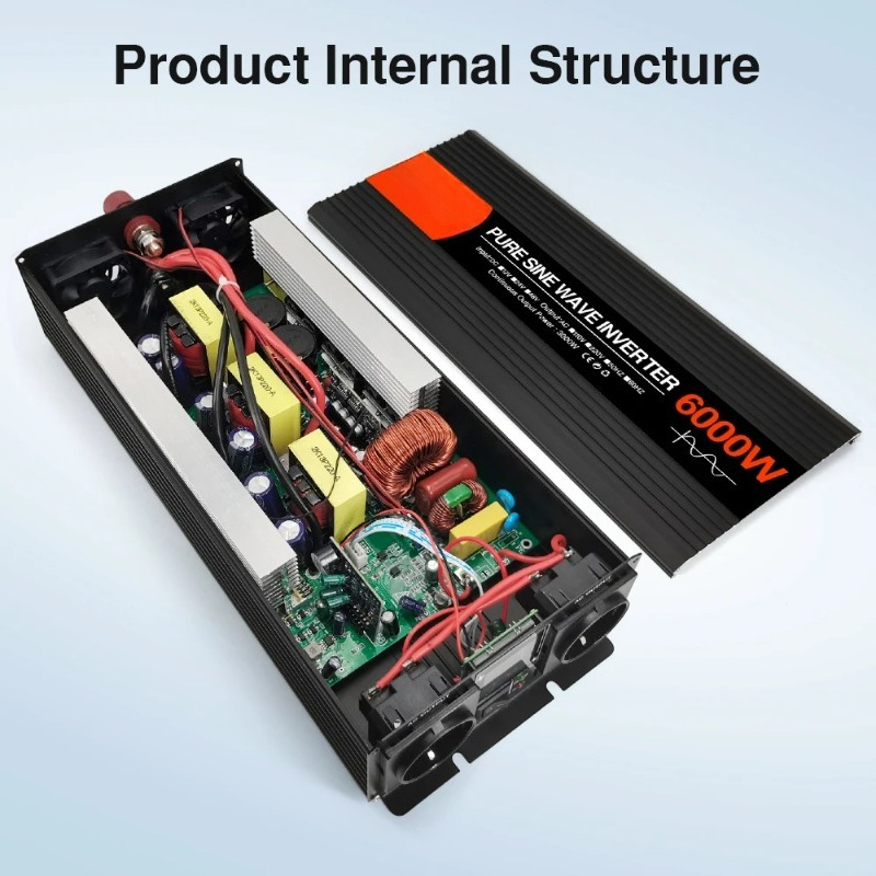 Pure Sine Wave Inverter 5000W 48V 220V - محول طاقة شمسية بموجة جيبية نقية
