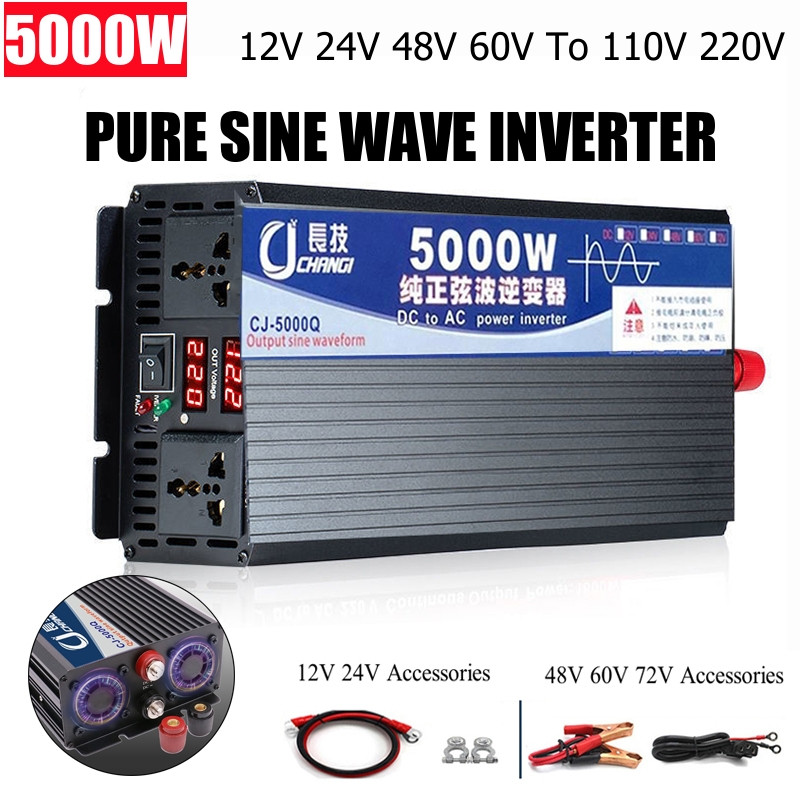 Inverter Pure Sine Wave 60Hz 120V 3000W - 4000 واط/5000 واط/5500 واط/3000 واط نقية