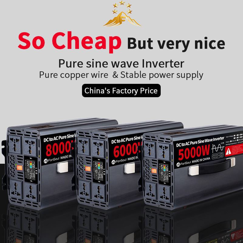 Pure Sine Wave Inverter 5000W 48V 220V - محول تيار نقي موجة جيبية 5