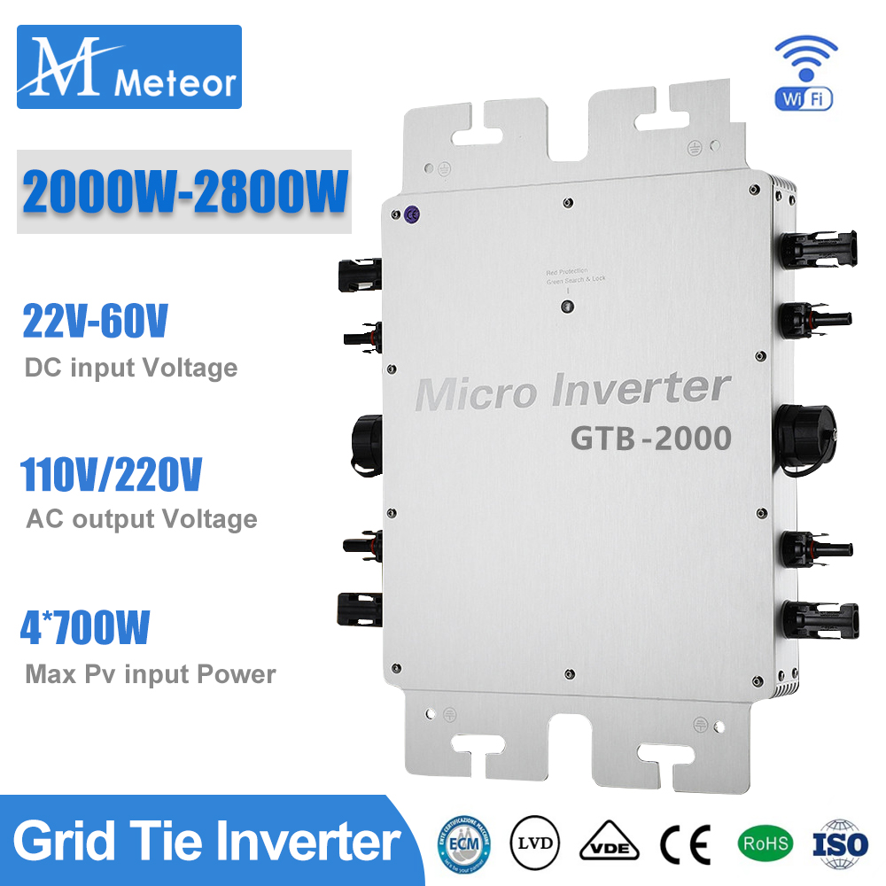 Grid Tie Inverter Limiter 2000W - مقاوم للماء IP65 مايكرو العاكس ،