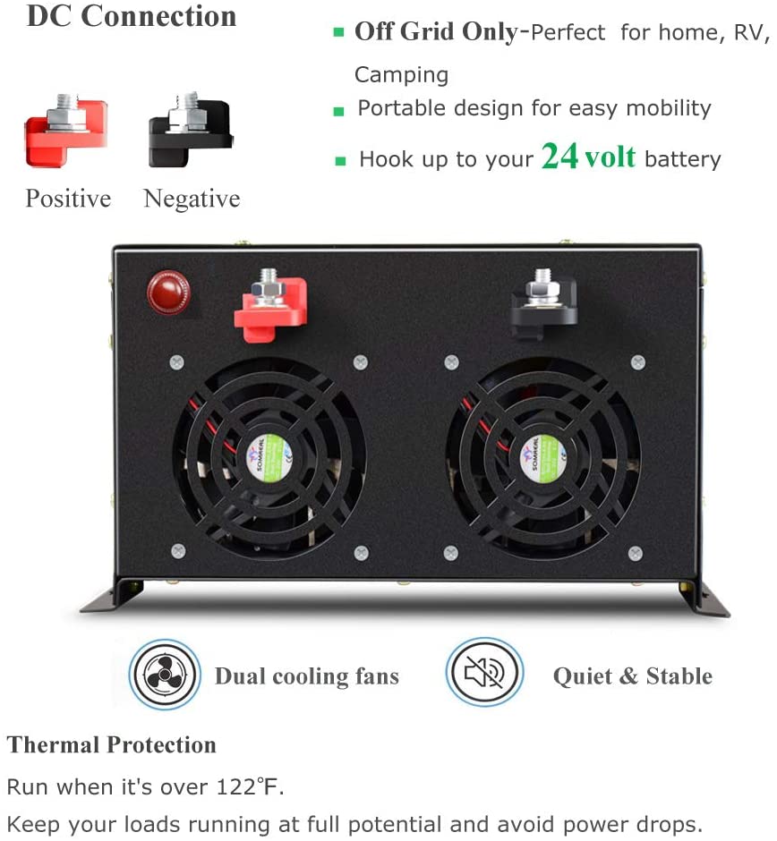Pure Sine Wave Inverter 5000W 48V 220V - خارج الشبكة موجة جيبية نقية العاكس