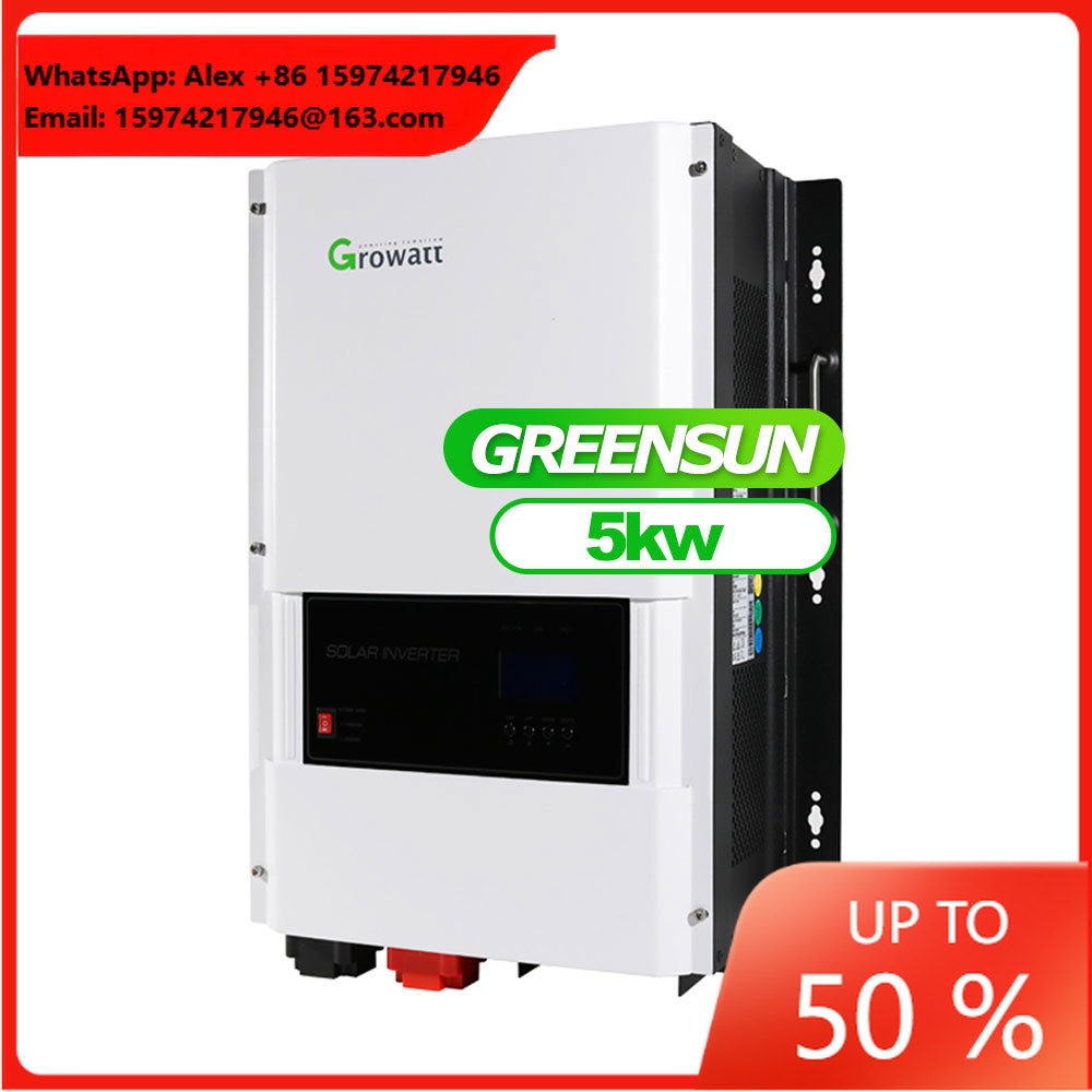 Off Grid Solar Inverter 48V 6000W - محول طاقة هجين من Growatt خارج