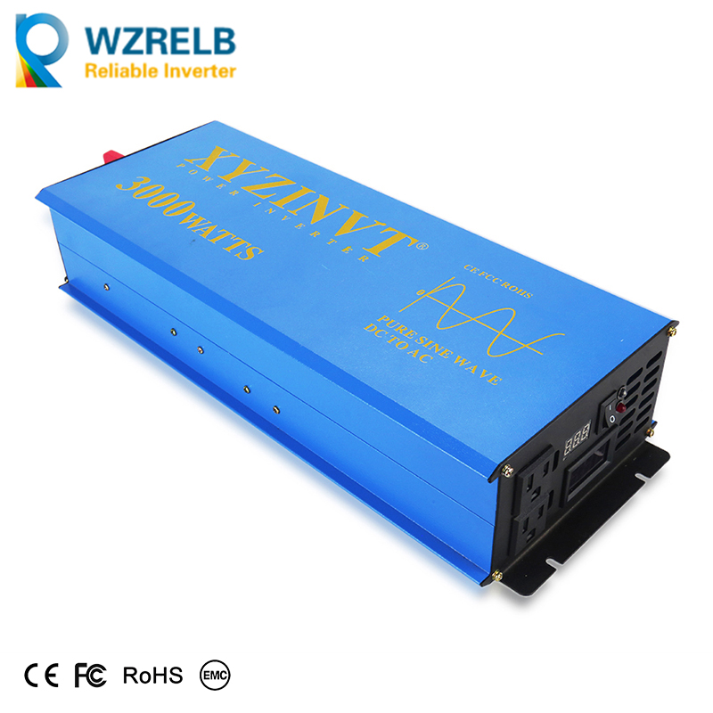 Inverter Pure Sine Wave 60Hz 120V 3000W - 3000 واط عاكس الطاقة الشمسية 24