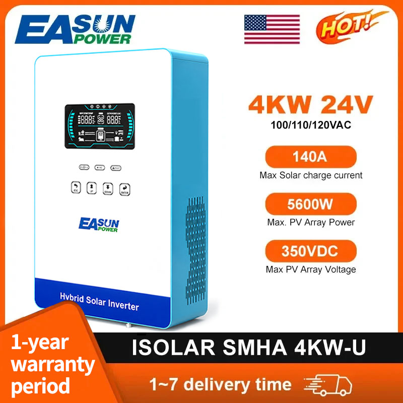 Grid Tie Inverter Limiter 2000W - EASUN POWER 4000 واط عاكس هجين