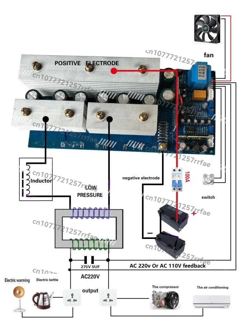 12 فولت 24 فولت 36 فولت 48 فول - مراجعة Pure Sine Wave Inverter Board 24V 48V وسعره
