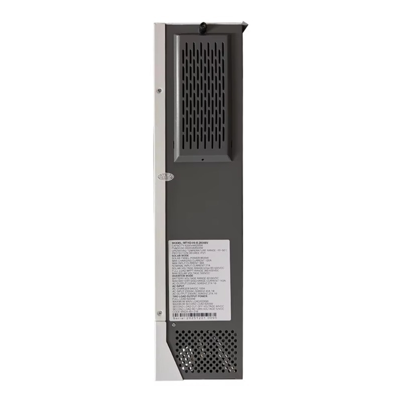 محول طاقة شمسي هجين أحادي الطو - مراجعة Off Grid Solar Inverter 48V 6000W وسعره