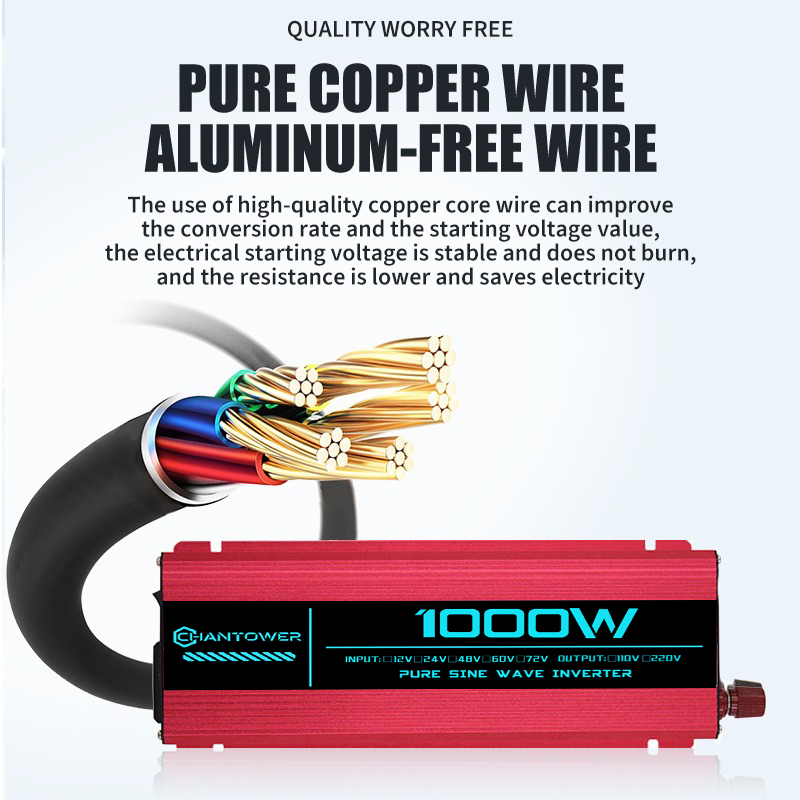 محول طاقة نقي بموجة جيبية من ت - مراجعة Pure Sine Wave Inverter 5000W 48V 220V وسعره