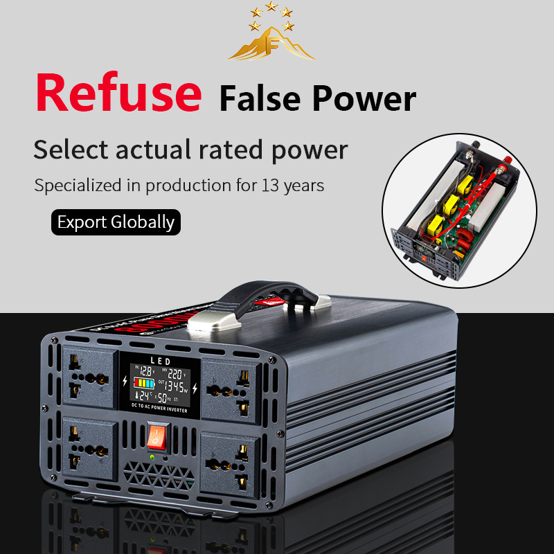 محول تيار محمول بموجة جيبية نق - مراجعة Pure Sine Wave Inverter 5000W 48V 220V وسعره