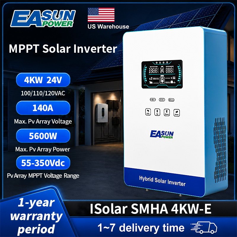 EASUN POWER عاكس شمسي هجين 400 - مراجعة Grid Tie Inverter Limiter 2000W وسعره