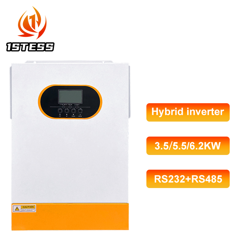 محول طاقة شمسية هجين خارج الشب - مراجعة Hybrid Solar Inverter 5.5Kw Mppt 48V وسعره