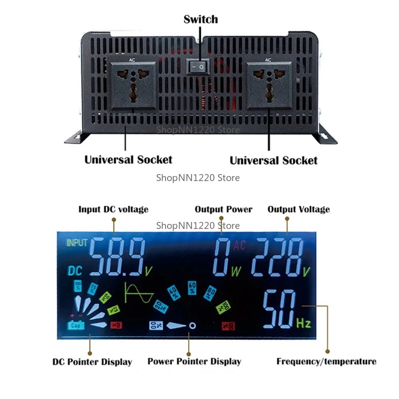 نقية شرط لموجة العاكس 12 فولت  - مراجعة Off Grid Solar Inverter 48V 6000W وسعره