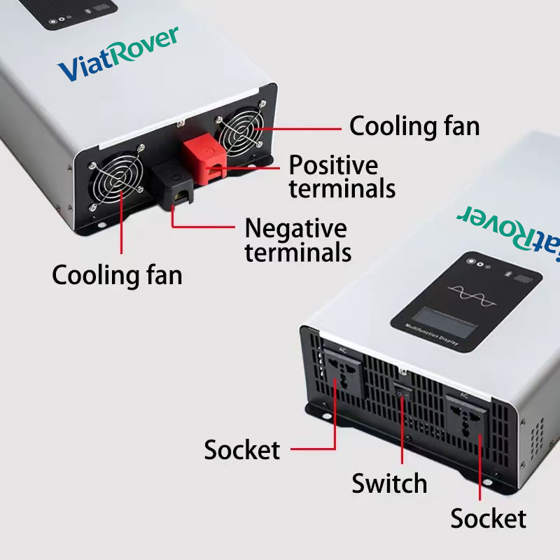 محول طاقة نقي بتردد موجي جيبي  - مراجعة Inverter Pure Sine Wave 60Hz 120V 3000W وسعره