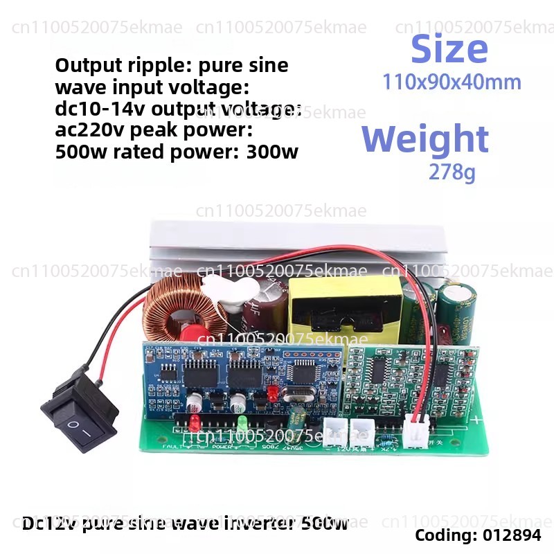 500 واط/1000 واط نقية شرط لموج - مراجعة Pure Sine Wave Inverter Board 24V 48V وسعره