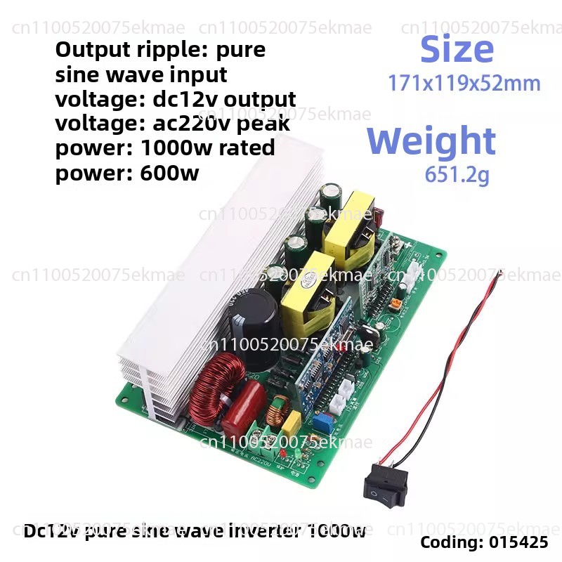 500 واط/1000 واط نقية شرط لموج - مراجعة Pure Sine Wave Inverter Board 24V 48V وسعره