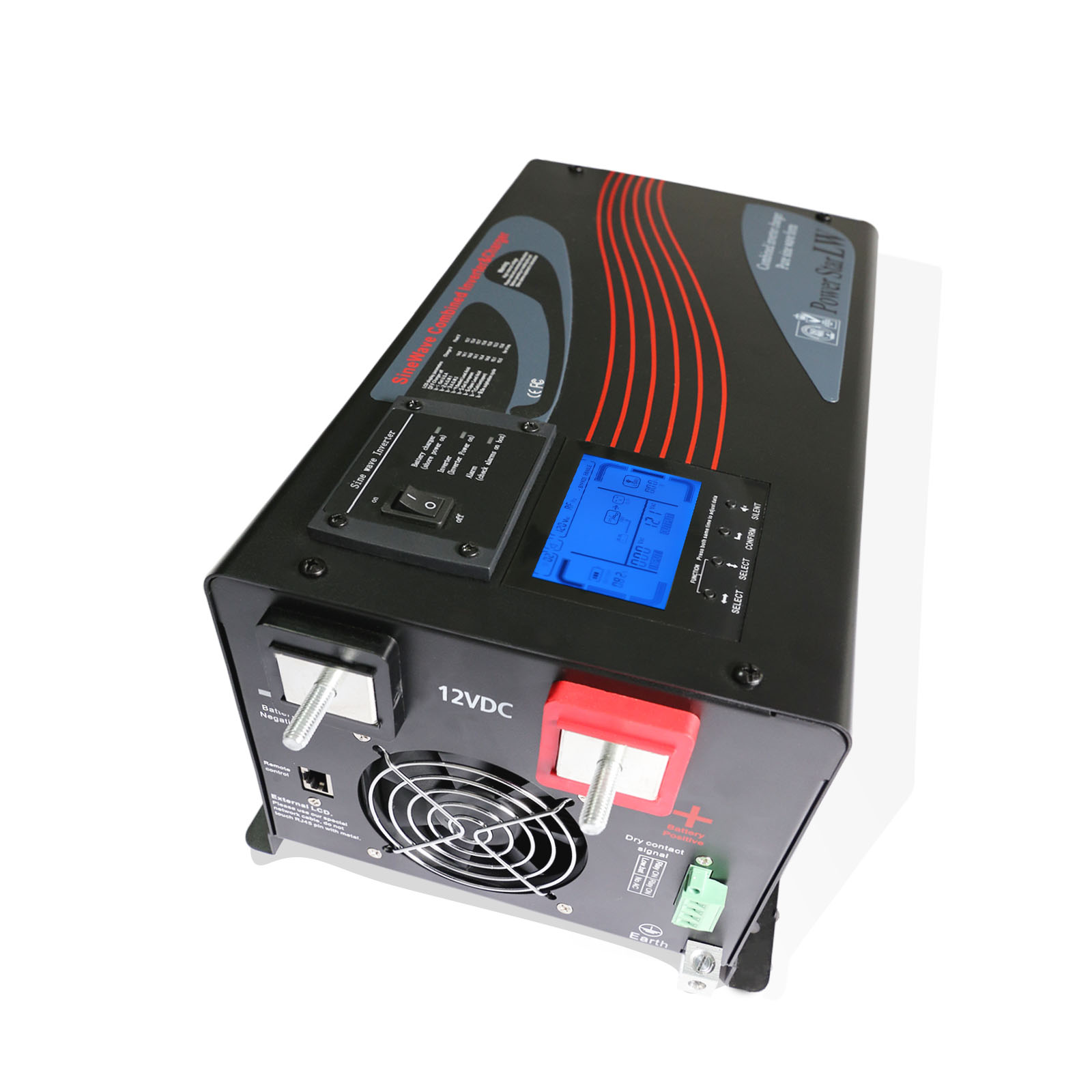 محول طاقة شمسي هجين منخفض التر - مراجعة Off Grid Solar Inverter 48V 6000W وسعره
