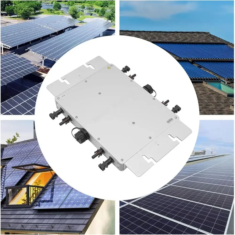 محول طاقة شمسية صغير متصل بالش - مراجعة Micro Inverter 1400W Solar Grid Tie وسعره