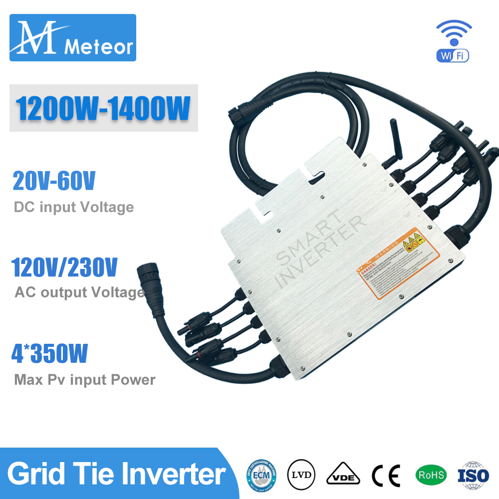 1200 واط 1400 واط الشمسية شبكة - مراجعة Micro Inverter 1400W Solar Grid Tie وسعره