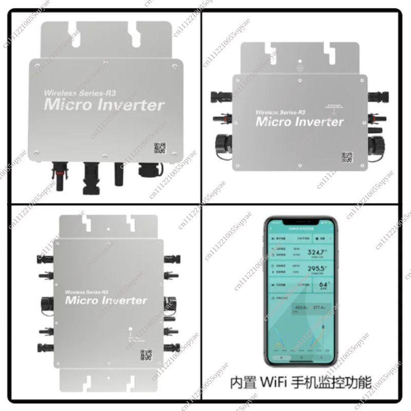 محول طاقة شمسية WVC بقدرة 350  - مراجعة Micro Inverter 1400W Solar Grid Tie وسعره