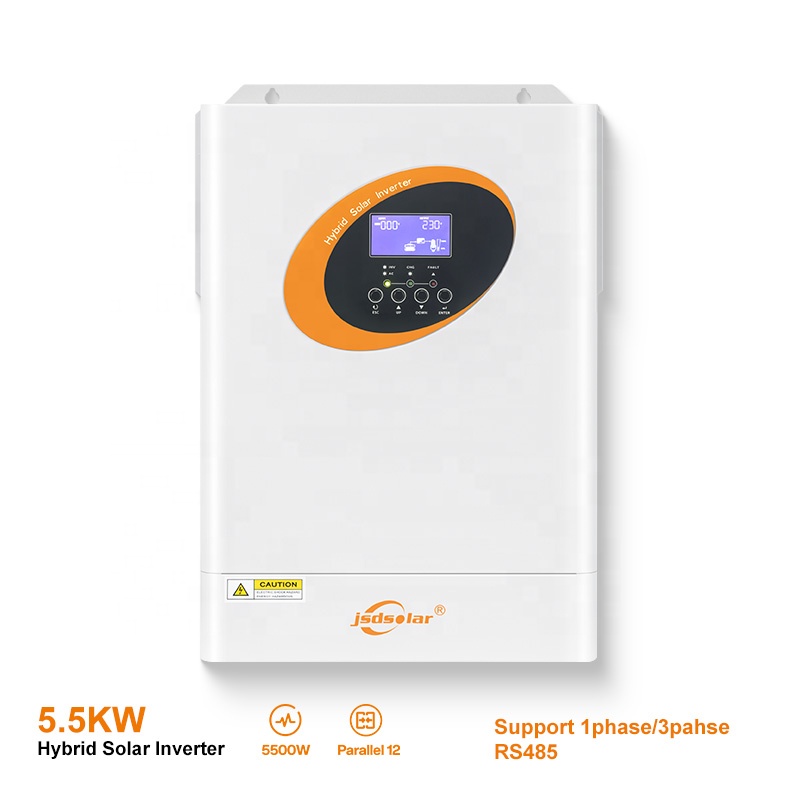 5.5Kw 5Kw موجة جيبية نقية Mppt - مراجعة Hybrid Solar Inverter 5.5Kw Mppt 48V وسعره