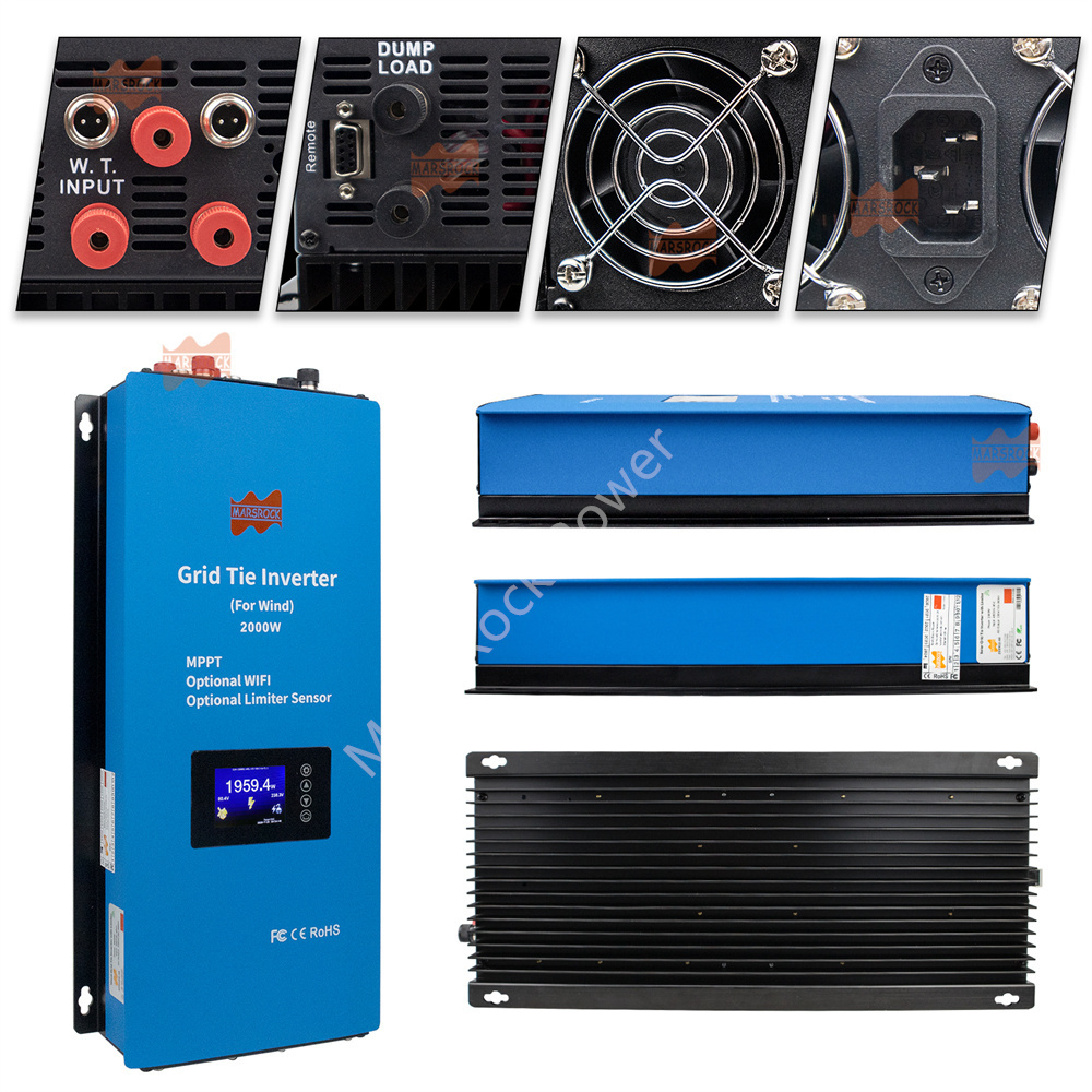 MPPT على شبكة التعادل العاكس م - مراجعة Grid Tie Inverter Limiter 2000W وسعره