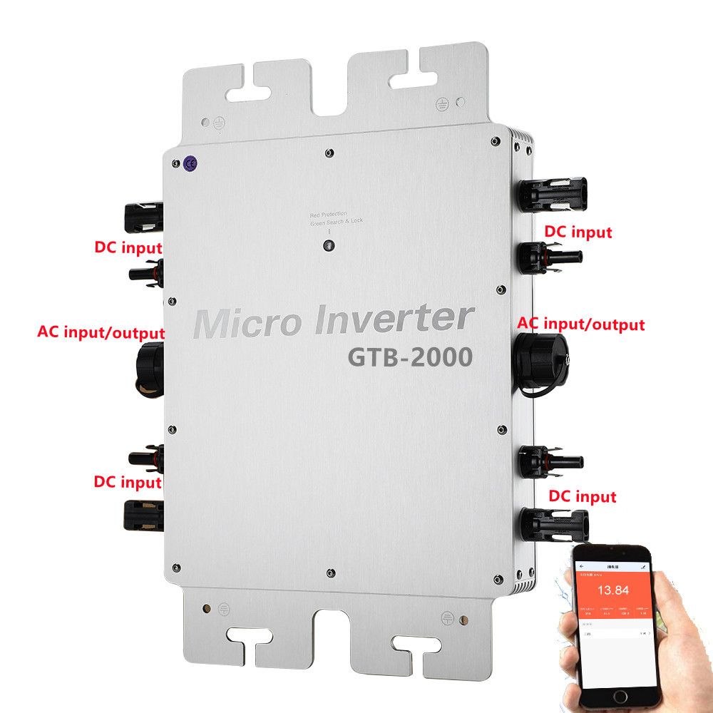 مقاوم للماء IP65 مايكرو العاكس - مراجعة Grid Tie Inverter Limiter 2000W وسعره