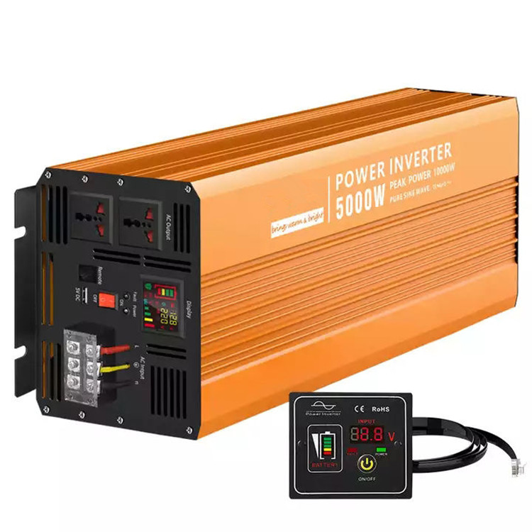 محول طاقة شمسي نقي بقدرة 5000  - مراجعة Pure Sine Wave Inverter 5000W 48V 220V وسعره