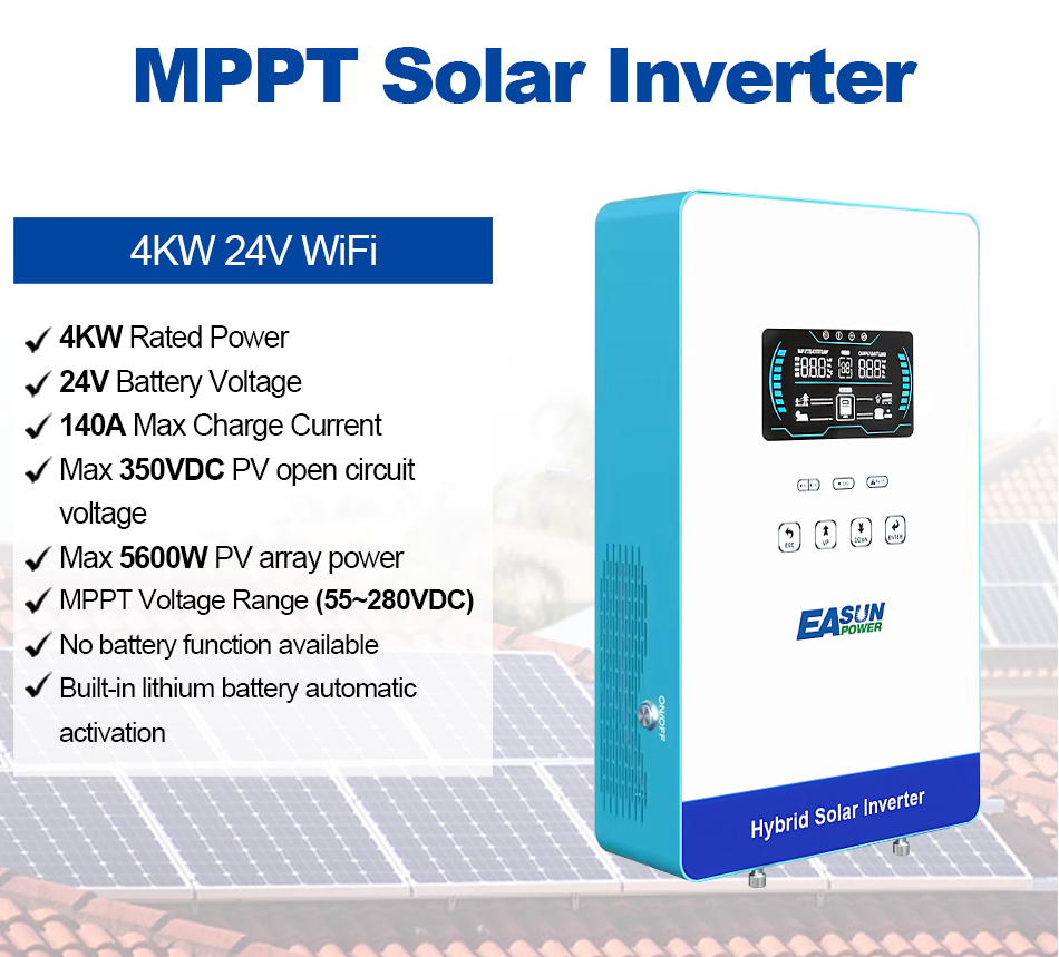EASUN POWER محول طاقة هجين خار - مراجعة Grid Tie Inverter Limiter 2000W وسعره
