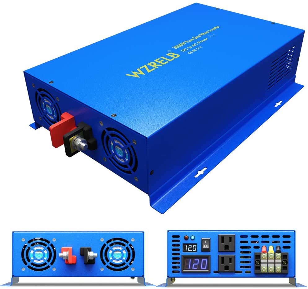 نقية شرط لموجة عاكس الطاقة 300 - مراجعة Inverter Pure Sine Wave 60Hz 120V 3000W وسعره