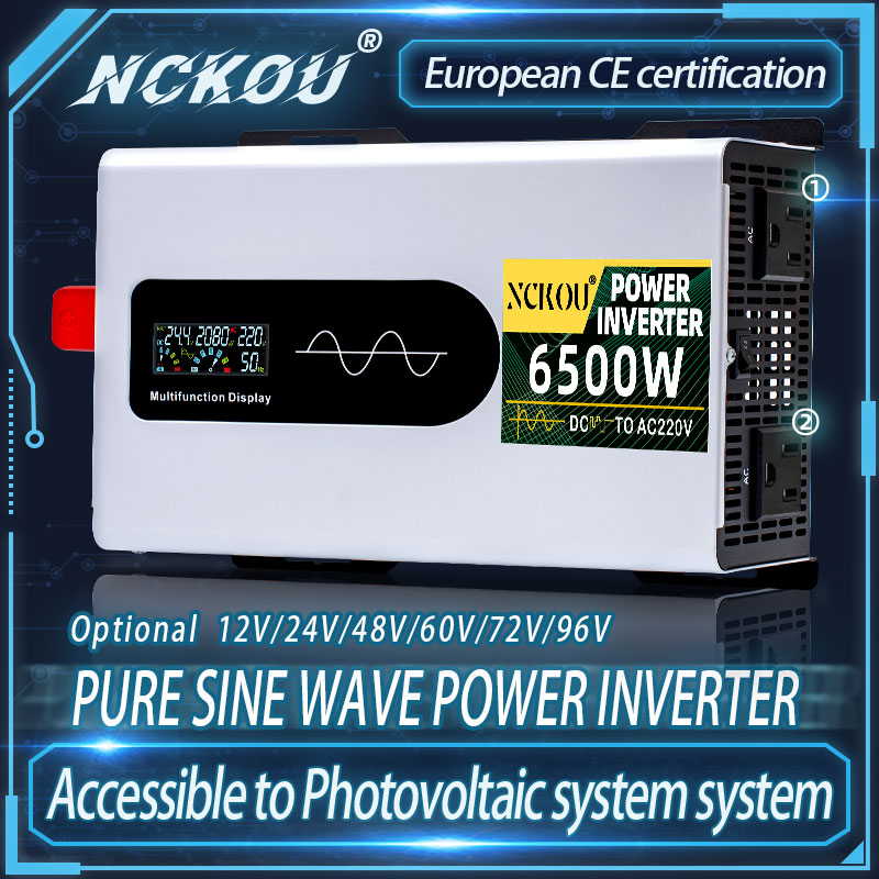 Inversor 12 فولت 24 فولت 48 فو - مراجعة Pure Sine Wave Inverter 5000W 48V 220V وسعره