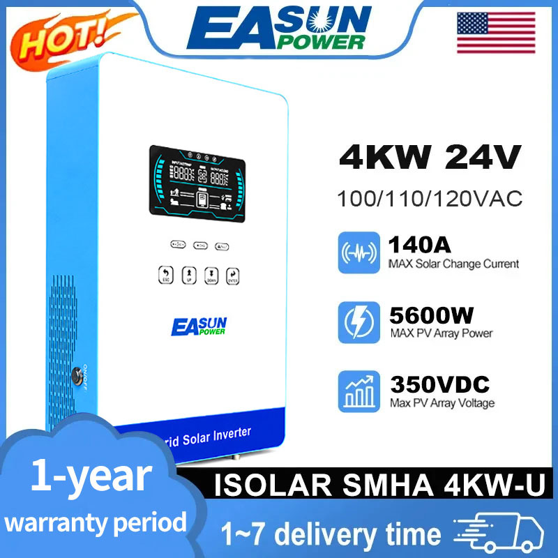 EASUN POWER 4000W 110V محول طا - مراجعة Grid Tie Inverter Limiter 2000W وسعره